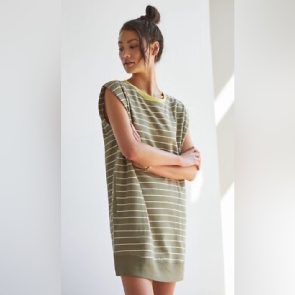 Daily Practice by Anthropologie Striped Tee Dress Size Medium